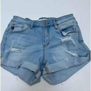 KANCAN ESTILO DISTRESSED Cut‎ Off Denim Jean Shorts 7/27